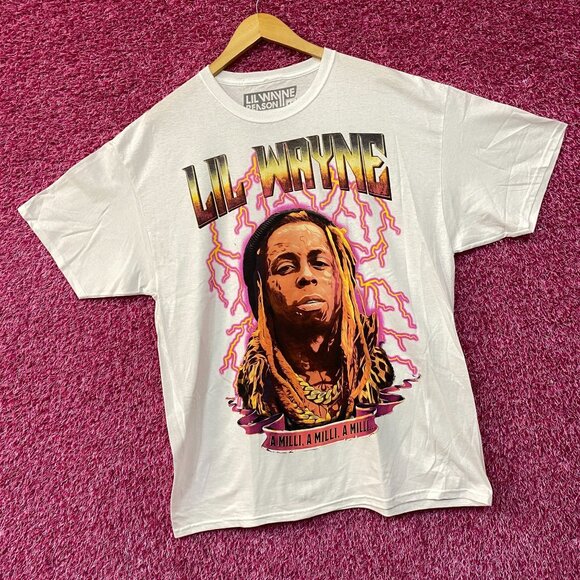 Reason Lil Wayne A Milli Graphic Design T-Shirt 1X - Picture 3 of 4